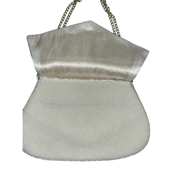 Beaded Purse Used Cream Formal Special Occasion - Picture 13 of 16